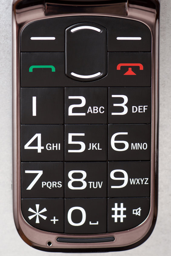 large button cell phone for the visually impaired