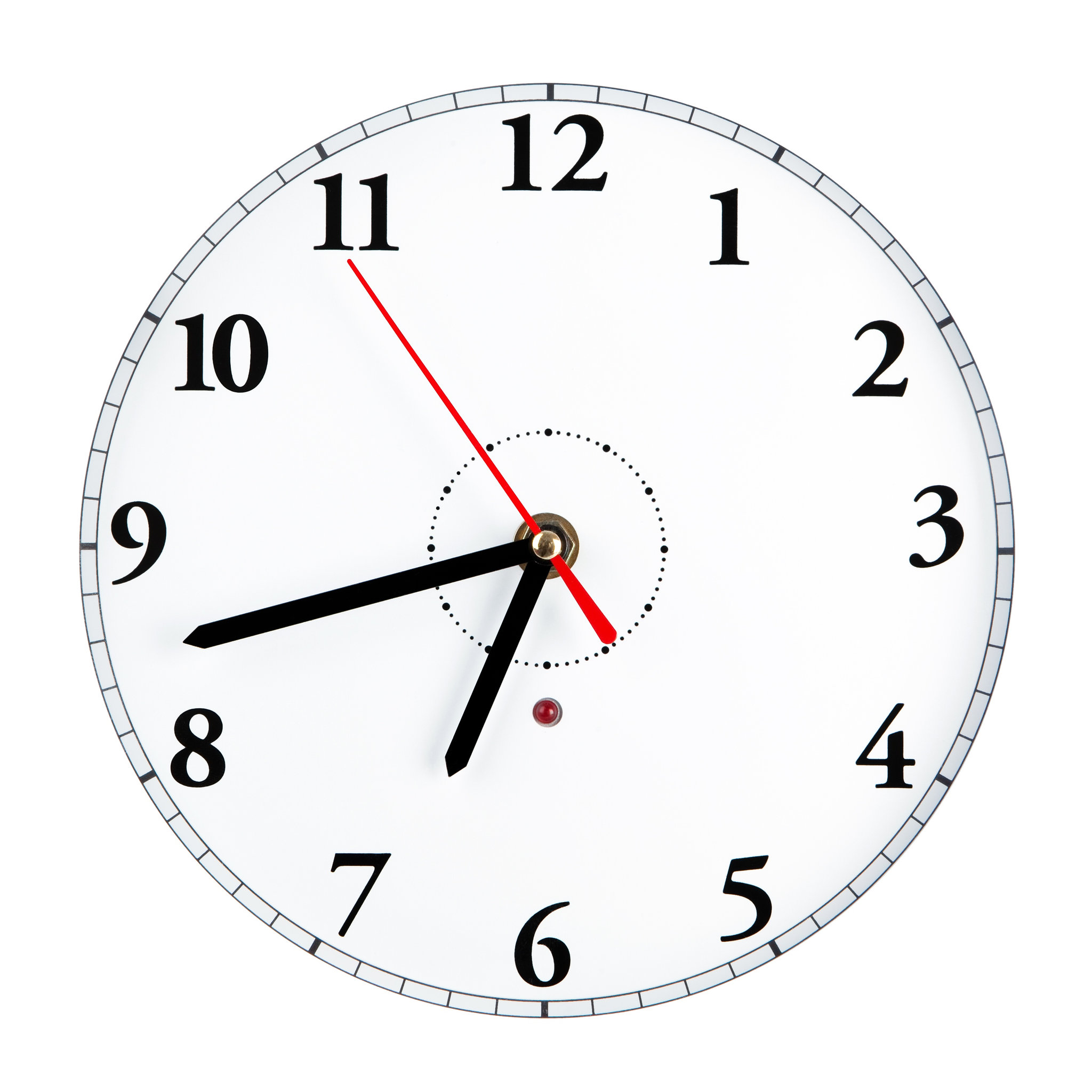 large number clock black numbers