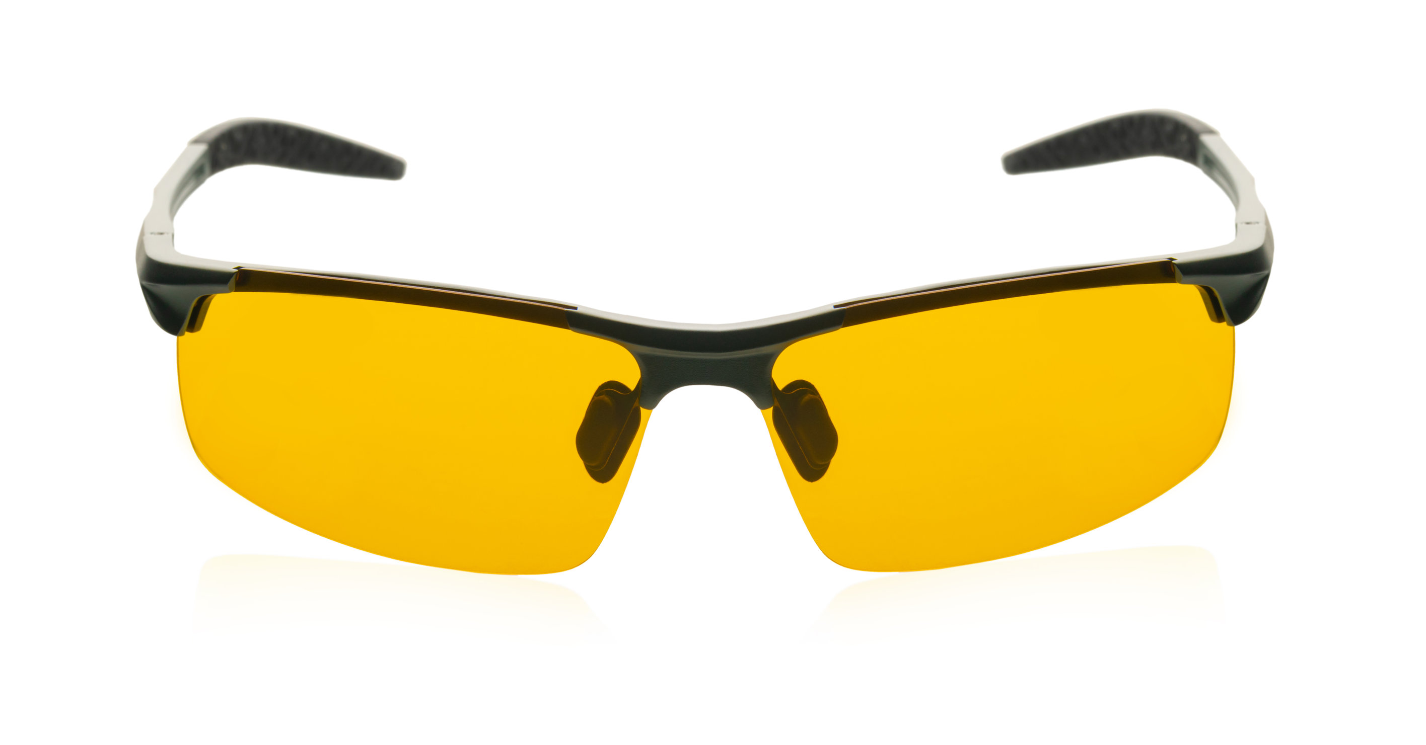 amber sunglasses white background