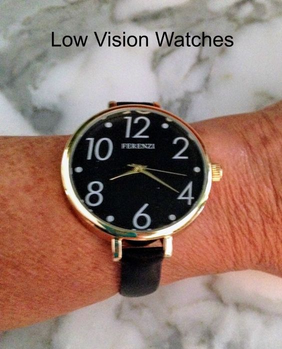 Low Vision Watches Talking or Large Number Watches to Tell Time.