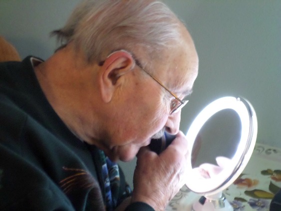 lighted magnifying mirror