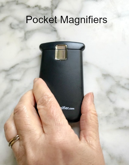 Pocket Magnifying Glass - Portable, Handheld and Lighted