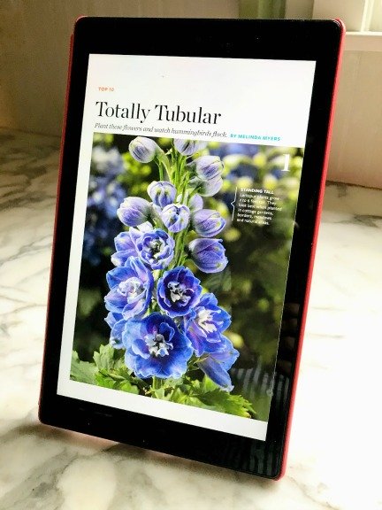 large print magazines on Kindle Fire